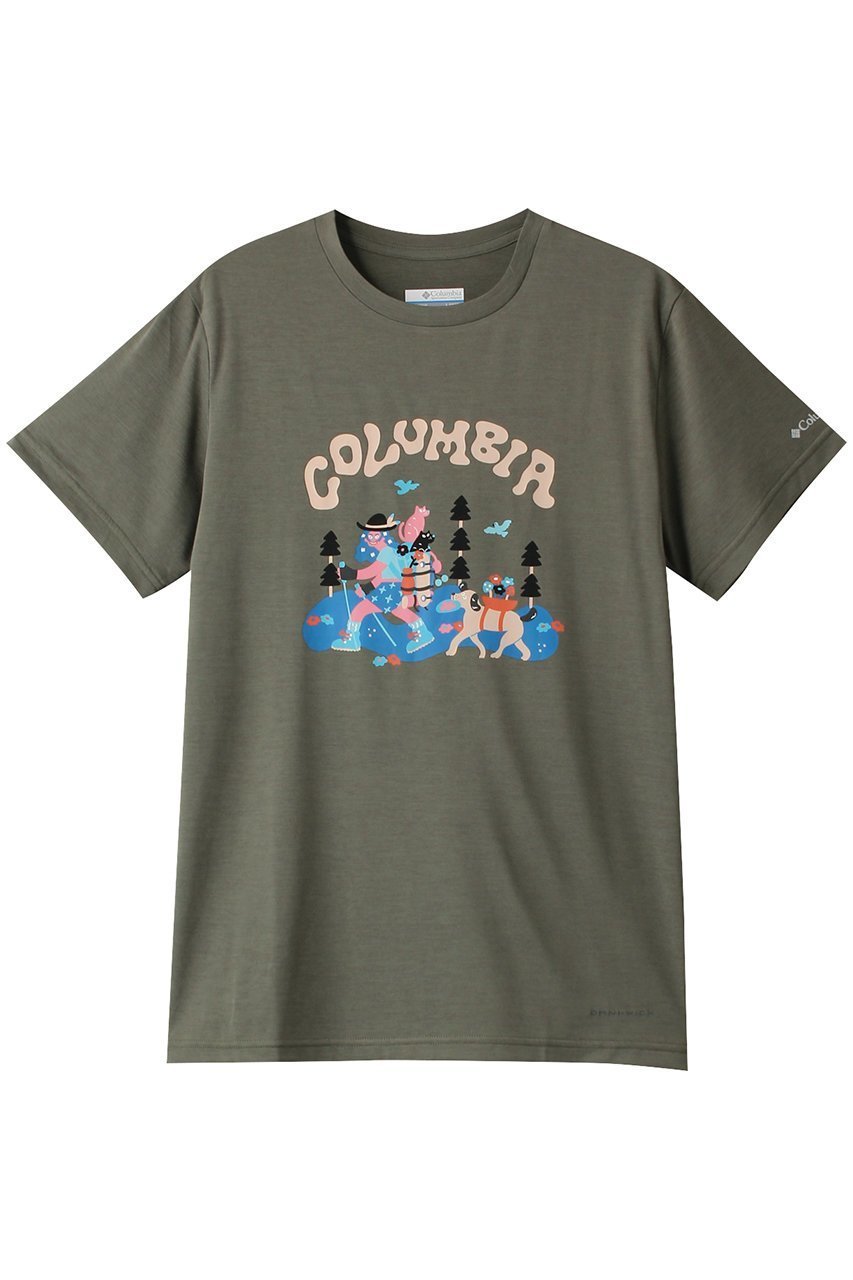 【コロンビア/Columbia / KIDS】の【KIDS】ユースエンジョイマウンテンライフサマーショートスリーブTシャツ Cypress L インテリア・キッズ・メンズ・レディースファッション・服の通販 founy(ファニー) ファッション Fashion キッズファッション Fashion for Kids トップス・カットソー Cut & Sew Tops グラフィック Graphic, Graphic Design フロント Front, Front Design 夏 Summer Cypress|ID: prp329100004606811 ipo3291000000036191029