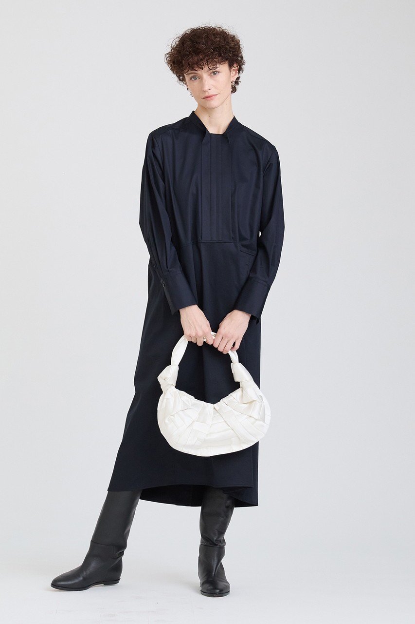 【ハウス オブ ロータス/HOUSE OF LOTUS】のターンカラーフォルムワンピース 人気、トレンドファッション・服の通販 founy(ファニー) 　ファッション　Fashion　レディースファッション　Fashion for Women　ワンピース　Dresses　チュニック　Tunic Tops & Dresses　カフス　Cuff Design　スタンド　Stand Collar, Upright Stand　ストレッチ　Stretch, Stretchy Fabric　チュニック　Tunic, Long Top　ロング　Long, Long-Length　ワイド　Wide, Wide Fit　今季　This Season, Current Season　other-6|ID: prp329100004606814 ipo3291000000032879170
