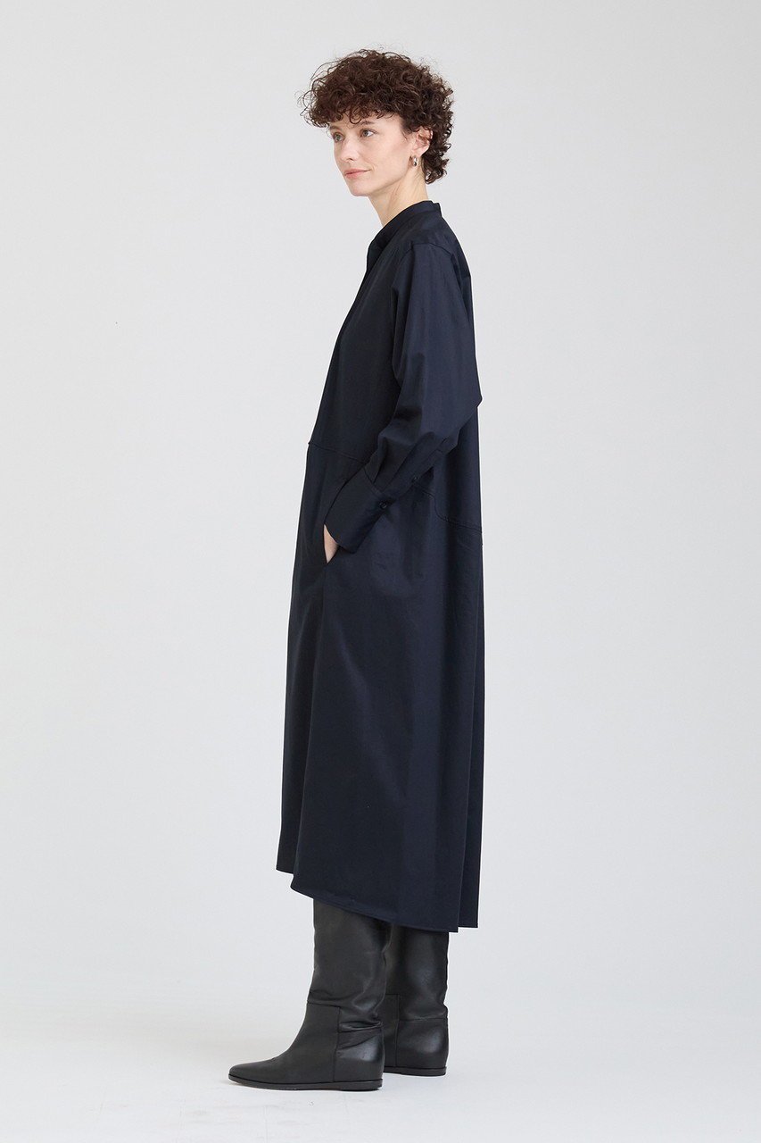 【ハウス オブ ロータス/HOUSE OF LOTUS】のターンカラーフォルムワンピース 人気、トレンドファッション・服の通販 founy(ファニー) 　ファッション　Fashion　レディースファッション　Fashion for Women　ワンピース　Dresses　チュニック　Tunic Tops & Dresses　カフス　Cuff Design　スタンド　Stand Collar, Upright Stand　ストレッチ　Stretch, Stretchy Fabric　チュニック　Tunic, Long Top　ロング　Long, Long-Length　ワイド　Wide, Wide Fit　今季　This Season, Current Season　other-7|ID: prp329100004606814 ipo3291000000032879175