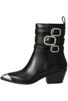 【スティーブマデン/STEVE MADDEN】のKINSHIP ポインテッドブーツ 人気、トレンドファッション・服の通販 founy(ファニー) ファッション Fashion レディースファッション Fashion for Women シルバー Silver, Metallic Silver スクエア Square, Square Shape ミドル Middle Length, Mid Height モチーフ Motif, Design Theme |ID:prp329100004606819