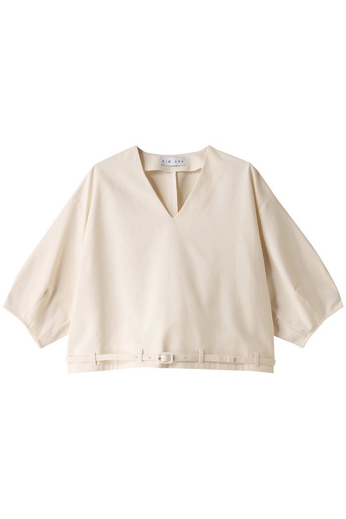 【リムアーク/RIM.ARK】のBelt set v-neck box tops/トップス インテリア・キッズ・メンズ・レディースファッション・服の通販 founy(ファニー) https://founy.com/ ファッション Fashion レディースファッション Fashion for Women トップス・カットソー Cut & Sew Tops シャツ・ブラウス・オフィスカジュアル Elegant Blouses & Button-Ups Vネックトップス V-Neck Tops / V-Cut Neckline Shirts キャンバス Canvas, Canvas Fabric ショート Short, Short Length スリーブ Sleeve, Long Sleeve / Short Sleeve |ID: prp329100004606823 ipo3291000000032879422