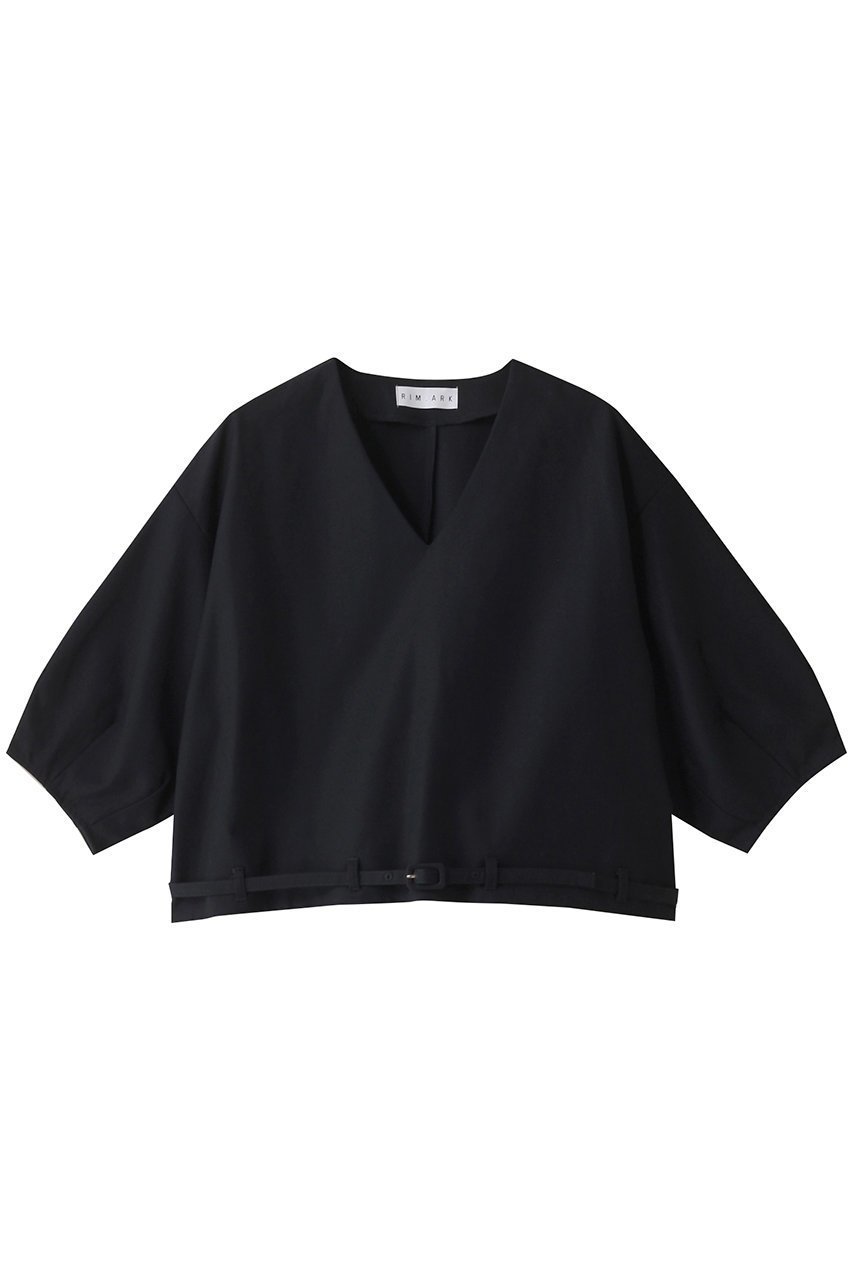 最高級 set リムアーク/RIM.ARK】のBelt v-neck tops/トップス box トップス