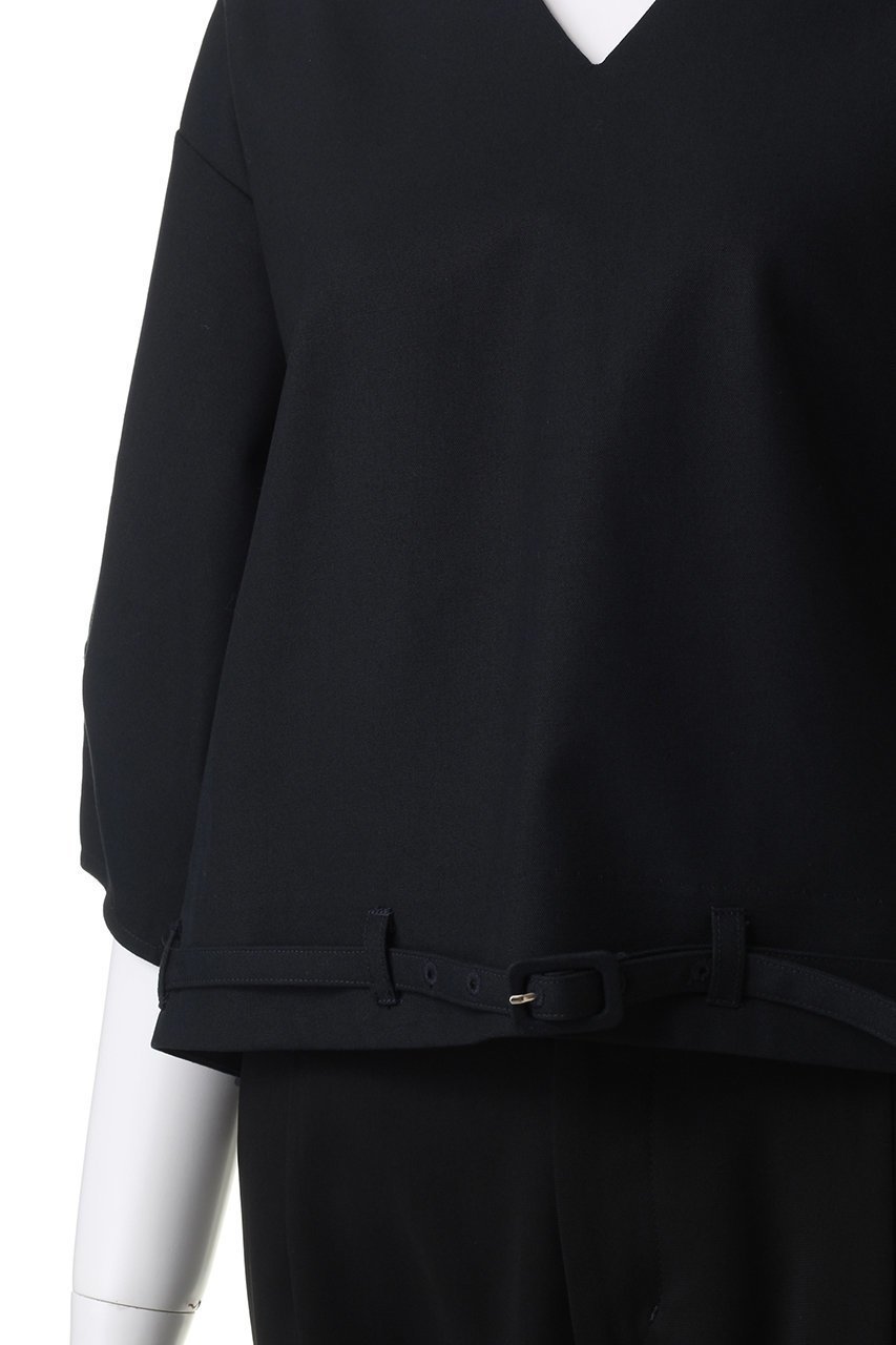 【リムアーク/RIM.ARK】のBelt set v-neck box tops/トップス 人気、トレンドファッション・服の通販 founy(ファニー) 　ファッション　Fashion　レディースファッション　Fashion for Women　トップス・カットソー　Cut & Sew Tops　シャツ・ブラウス・オフィスカジュアル　Elegant Blouses & Button-Ups　Vネックトップス　V-Neck Tops / V-Cut Neckline Shirts　キャンバス　Canvas, Canvas Fabric　ショート　Short, Short Length　スリーブ　Sleeve, Long Sleeve / Short Sleeve　other-5|ID: prp329100004606823 ipo3291000000032879455