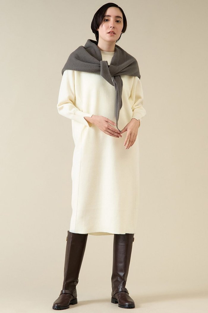 【マルティニーク/martinique】のWフェイスニットドレス インテリア・キッズ・メンズ・レディースファッション・服の通販 founy(ファニー) https://founy.com/ ファッション Fashion レディースファッション Fashion for Women ワンピース Dresses フォーマル・パーティードレス・結婚式用ドレス Elegant & Casual Dresses チュニック Tunic Tops & Dresses おすすめ Recommended / Our Picks スリット Slit, Slit Detail チュニック Tunic, Long Top フェイス Face, Facial Design ロング Long, Long-Length |ID: prp329100004606852 ipo3291000000032879966