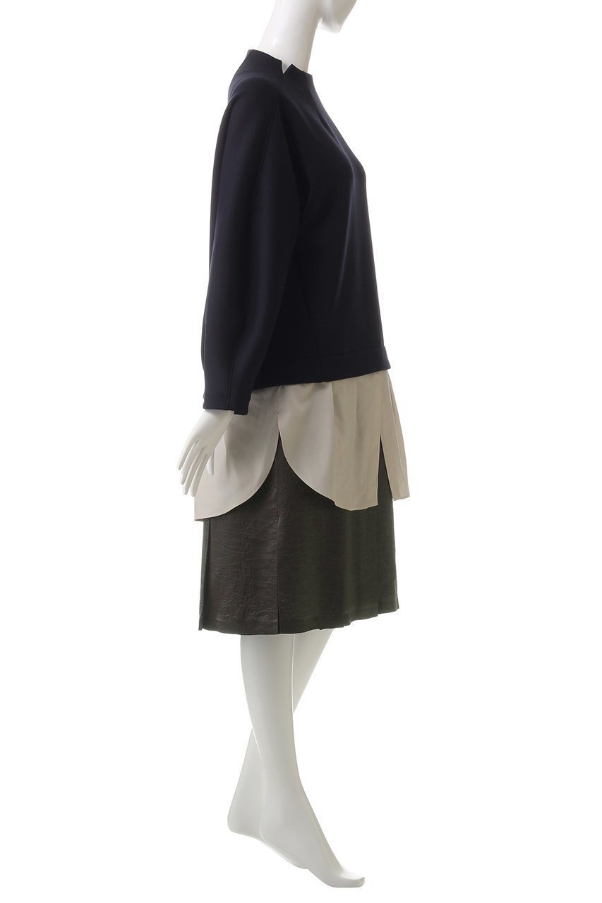 【ランバン オン ブルー/LANVIN en Bleu】のレイヤードコンピワンピース 人気、トレンドファッション・服の通販 founy(ファニー) 　ファッション　Fashion　レディースファッション　Fashion for Women　ワンピース　Dresses　チュニック　Tunic Tops & Dresses　チュニック　Tunic, Long Top　ミドル　Middle Length, Mid Height　再入荷　Restock / Back in Stock　other-3|ID: prp329100004606861 ipo3291000000032880192