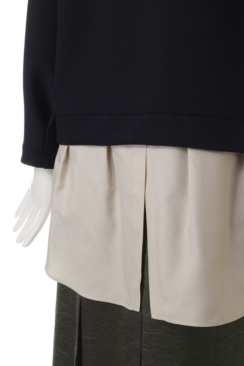 【ランバン オン ブルー/LANVIN en Bleu】のレイヤードコンピワンピース 人気、トレンドファッション・服の通販 founy(ファニー) 　ファッション　Fashion　レディースファッション　Fashion for Women　ワンピース　Dresses　チュニック　Tunic Tops & Dresses　チュニック　Tunic, Long Top　ミドル　Middle Length, Mid Height　再入荷　Restock / Back in Stock　other-5|ID: prp329100004606861 ipo3291000000032880203