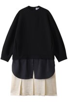 【ランバン オン ブルー/LANVIN en Bleu】のレイヤードコンピワンピース ブラック|ID: prp329100004606861 ipo3291000000036087595