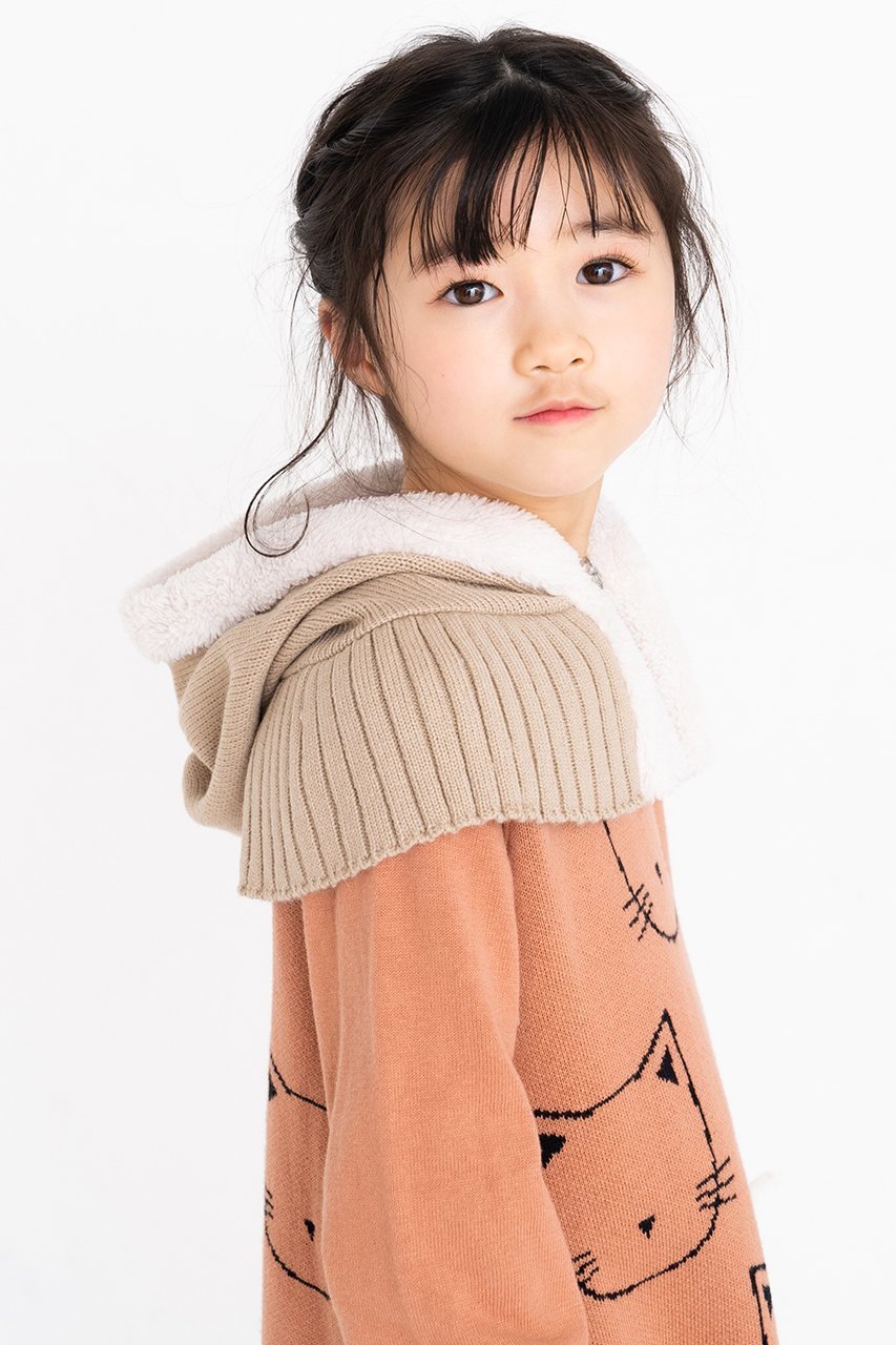 【ポプキンズ/POMPKINS / KIDS】の【KIDS】フード付きネックウォーマー ベージュ F 人気、トレンドファッション・服の通販 founy(ファニー) 　ファッション　Fashion　キッズファッション　Fashion for Kids　フィット　Fit, Slim Fit　A/W・秋冬　Autumn/Winter　other-6|ID: prp329100004606878 ipo3291000000036246731