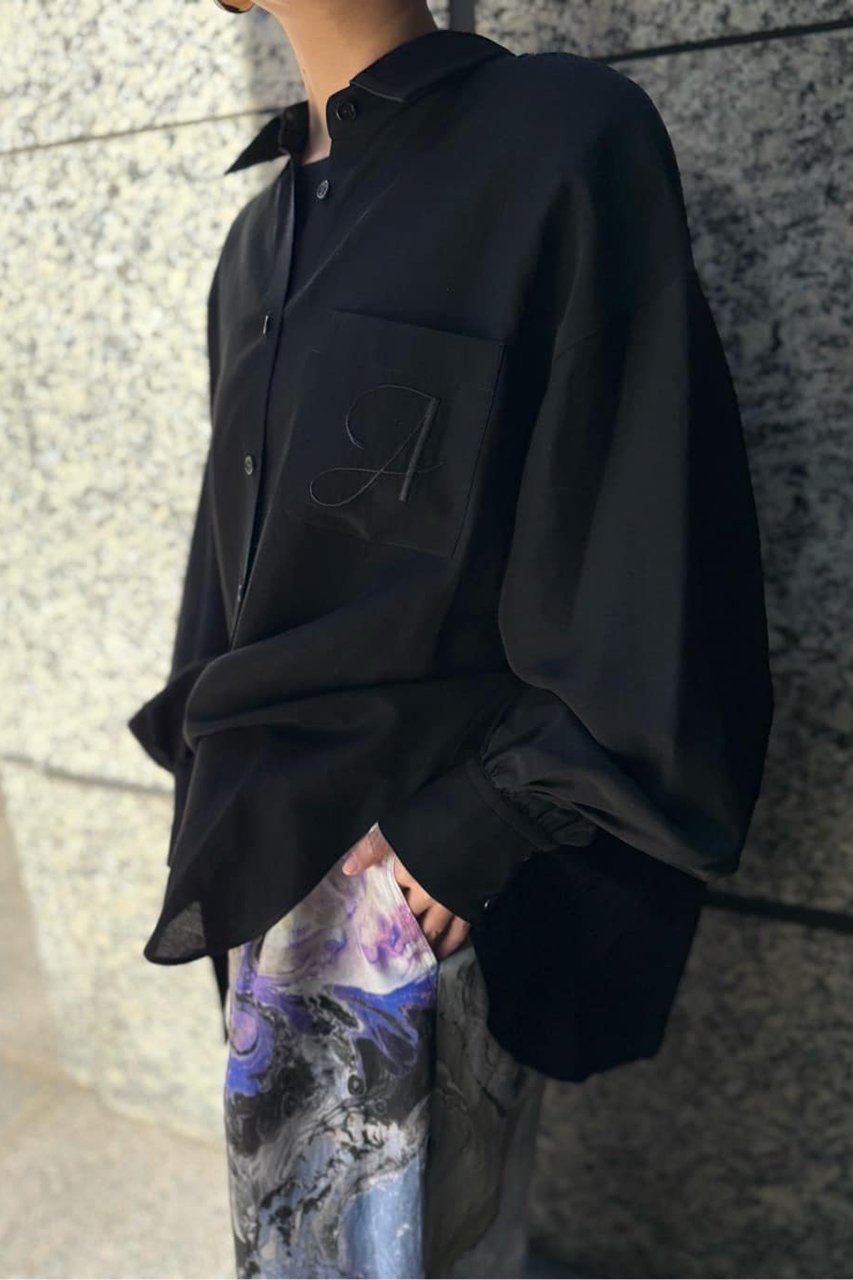 【アドーア/ADORE】のドライタッチアセテートブラウス 人気、トレンドファッション・服の通販 founy(ファニー) 　ファッション　Fashion　レディースファッション　Fashion for Women　トップス・カットソー　Cut & Sew Tops　シャツ・ブラウス・オフィスカジュアル　Elegant Blouses & Button-Ups　ギャザー　Gathered, Ruffled　スリーブ　Sleeve, Long Sleeve / Short Sleeve　ドレープ　Drape, Draping Fabric　ポケット　Pocket, Pocket Detail　ミックス　Mix, Mixed Style　ヨーク　Yoke, Yoke Design　ロング　Long, Long-Length　エレガント 上品　Elegant　other-6|ID: prp329100004606901 ipo3291000000032881203