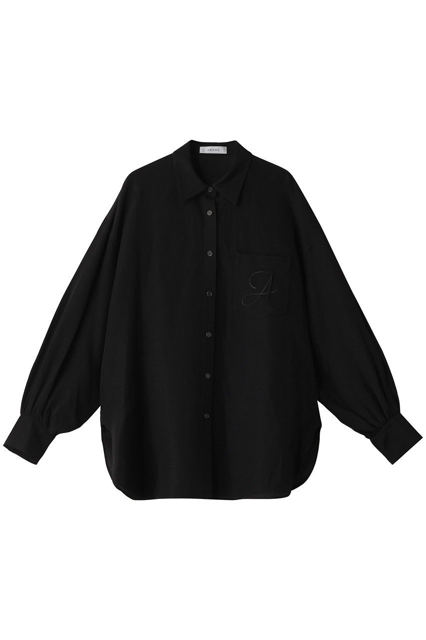 【アドーア/ADORE】のドライタッチアセテートブラウス インテリア・キッズ・メンズ・レディースファッション・服の通販 founy(ファニー) ファッション Fashion レディースファッション Fashion for Women トップス・カットソー Cut & Sew Tops シャツ・ブラウス・オフィスカジュアル Elegant Blouses & Button-Ups ギャザー Gathered, Ruffled スリーブ Sleeve, Long Sleeve / Short Sleeve ドレープ Drape, Draping Fabric ポケット Pocket, Pocket Detail ミックス Mix, Mixed Style ヨーク Yoke, Yoke Design ロング Long, Long-Length エレガント 上品 Elegant 再入荷 Restock / Back in Stock ブラック|ID: prp329100004606901 ipo3291000000034990154