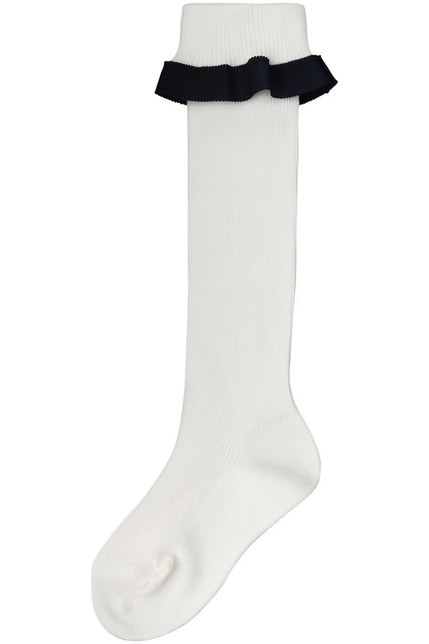 【ポプキンズ/POMPKINS / KIDS】の【KIDS】グログランフリルハイソックス オフホワイト S(14-16㎝) インテリア・キッズ・メンズ・レディースファッション・服の通販 founy(ファニー) ファッション Fashion キッズファッション Fashion for Kids おすすめ Recommended / Our Picks ソックス Socks, Hosiery フェミニン Feminine, Girly フリル Frill, Ruffle ベーシック Basic, Essential 定番 Standard, Basic Item オフホワイト|ID: prp329100004606912 ipo3291000000036191342