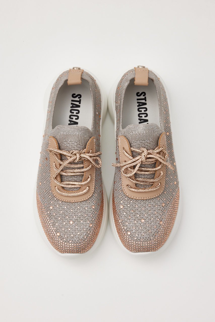 【スタッカート/STACCATO】のドルチェコードレースアップライトスリッポン 人気、トレンドファッション・服の通販 founy(ファニー) 　ファッション　Fashion　レディースファッション　Fashion for Women　エレガント 上品　Elegant　シューズ　Shoes, Footwear　ストーン　Stone, Gem-Like　スニーカー　Sneakers, Trainers　フラット　Flat, Flat Shoes　リボン　Ribbon, Bow　レース　Lace, Lace Fabric　人気　Popular, Best Seller　軽量　Lightweight, Ultra Light　other-3|ID: prp329100004606920 ipo3291000000034940626