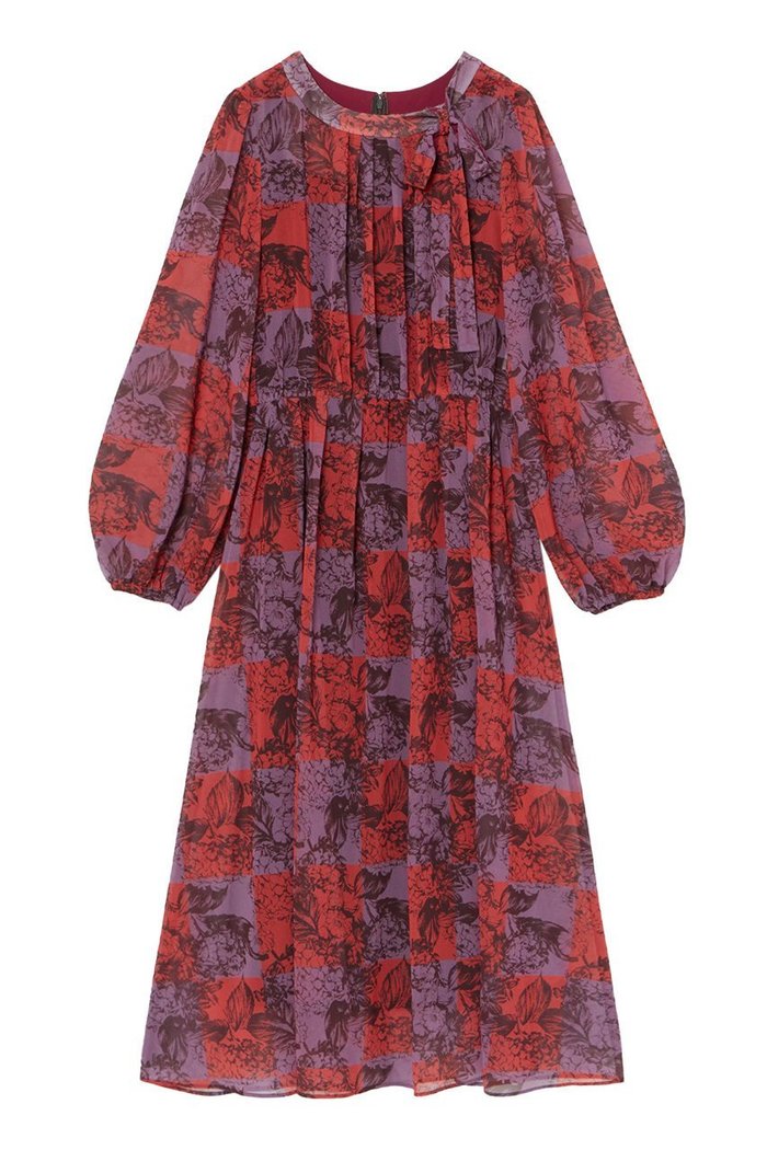 【アナイ/ANAYI】のチェックフラワープリントタイ付き ワンピース インテリア・キッズ・メンズ・レディースファッション・服の通販 founy(ファニー) https://founy.com/ ファッション Fashion レディースファッション Fashion for Women ワンピース Dresses チュニック Tunic Tops & Dresses おすすめ Recommended / Our Picks キャミソール Camisole, Spaghetti Strap Top シフォン Chiffon, Lightweight Fabric ジャケット Jacket, Outerwear チュニック Tunic, Long Top パターン Pattern, Design Print フラワー Flower, Floral ブロック Block, Solid Block Pattern プリント Print, Printed Pattern ペチコート Petticoat, Underskirt リボン Ribbon, Bow ロング Long, Long-Length |ID: prp329100004606939 ipo3291000000032882327