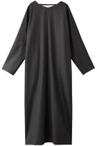 【プレインピープル/PLAIN PEOPLE】の【ESLOW】WOOL SAXONY OPENED BACK DRESS チャコールグレー|ID: prp329100004606943 ipo3291000000032882379