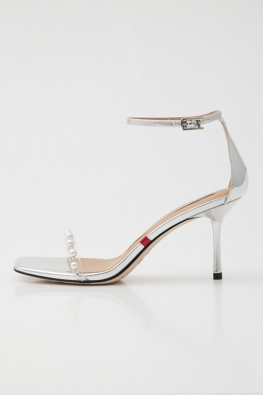 【スタッカート/STACCATO】のパールラインピンヒールサンダル 人気、トレンドファッション・服の通販 founy(ファニー) 　ファッション　Fashion　レディースファッション　Fashion for Women　アクセサリー　Fashion Accessories　エレガント 上品　Elegant　サンダル　Sandals, Summer Shoes　シルバー　Silver, Metallic Silver　ストーン　Stone, Gem-Like　パール　Pearl, Pearl Accent　フォルム　Silhouette, Form　other-2|ID: prp329100004606948 ipo3291000000034940694