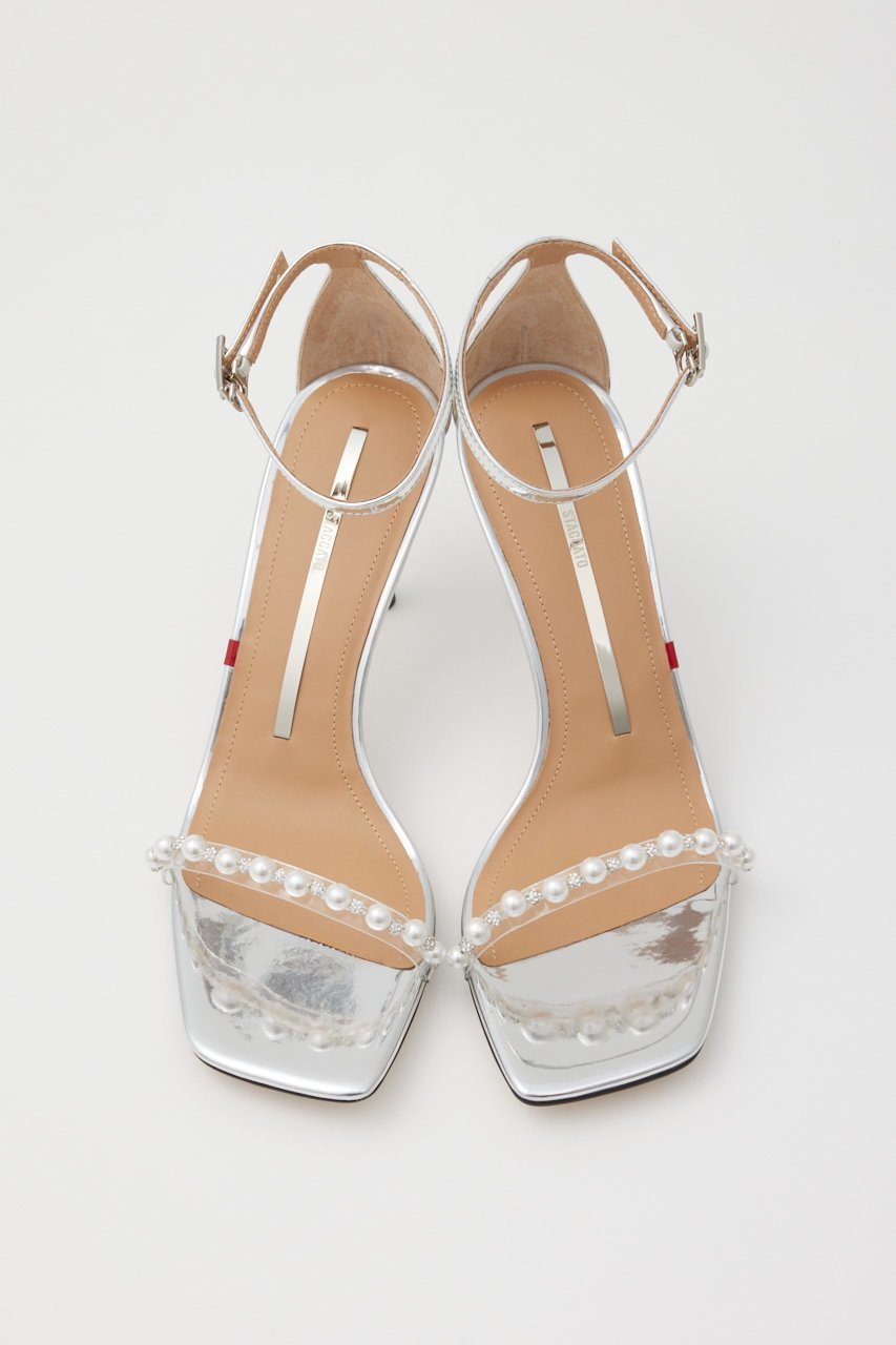 【スタッカート/STACCATO】のパールラインピンヒールサンダル 人気、トレンドファッション・服の通販 founy(ファニー) 　ファッション　Fashion　レディースファッション　Fashion for Women　アクセサリー　Fashion Accessories　エレガント 上品　Elegant　サンダル　Sandals, Summer Shoes　シルバー　Silver, Metallic Silver　ストーン　Stone, Gem-Like　パール　Pearl, Pearl Accent　フォルム　Silhouette, Form　other-3|ID: prp329100004606948 ipo3291000000034940695
