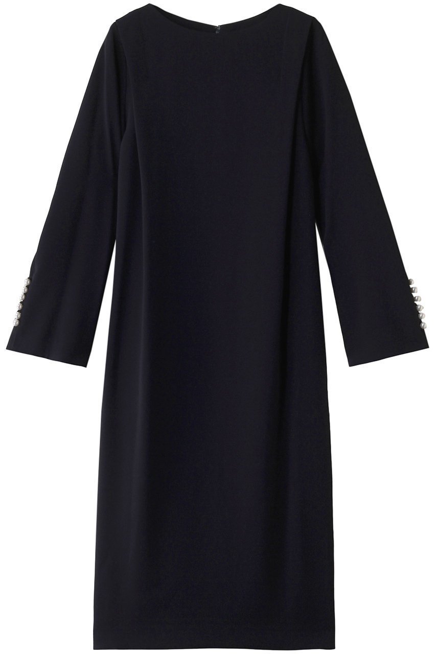 【マルティニーク/martinique】のワンピース インテリア・キッズ・メンズ・レディースファッション・服の通販 founy(ファニー) 　ファッション　Fashion　レディースファッション　Fashion for Women　ワンピース　Dresses　チュニック　Tunic Tops & Dresses　エアリー　Airy Texture　スリーブ　Sleeve, Long Sleeve / Short Sleeve　チュニック　Tunic, Long Top　ドレープ　Drape, Draping Fabric　パール　Pearl, Pearl Accent　フレア　Flare, Flared　ボックス　Boxy, Box Shape　エレガント 上品　Elegant　ネイビー|ID: prp329100004606951 ipo3291000000035041567