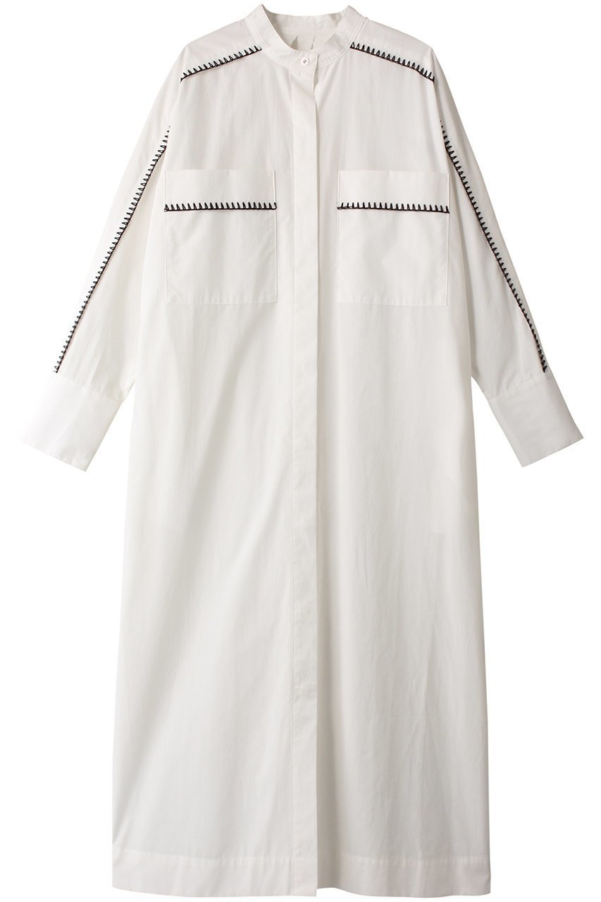 【ハウス オブ ロータス/HOUSE OF LOTUS】のブロードブランケットステッチワンピース 人気、トレンドファッション・服の通販 founy(ファニー) 　ファッション　Fashion　レディースファッション　Fashion for Women　ワンピース　Dresses　チュニック　Tunic Tops & Dresses　チュニック　Tunic, Long Top　フロント　Front, Front Design　ブランケット　Blanket, Throw Blanket　ブロード　Broadcloth, Fine Cotton　ロング　Long, Long-Length　 other-1|ID: prp329100004606958 ipo3291000000032882868