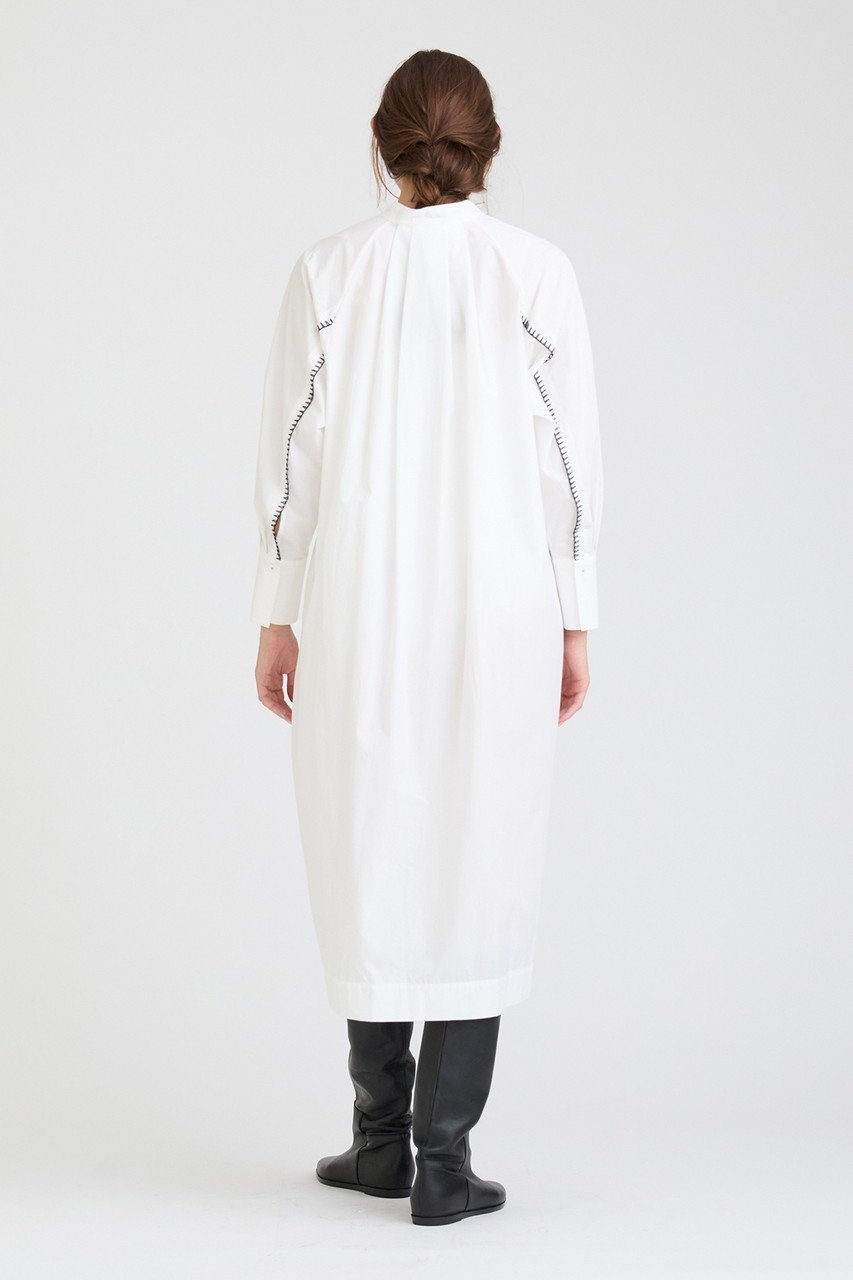 【ハウス オブ ロータス/HOUSE OF LOTUS】のブロードブランケットステッチワンピース 人気、トレンドファッション・服の通販 founy(ファニー) 　ファッション　Fashion　レディースファッション　Fashion for Women　ワンピース　Dresses　チュニック　Tunic Tops & Dresses　チュニック　Tunic, Long Top　フロント　Front, Front Design　ブランケット　Blanket, Throw Blanket　ブロード　Broadcloth, Fine Cotton　ロング　Long, Long-Length　other-8|ID: prp329100004606958 ipo3291000000032882901