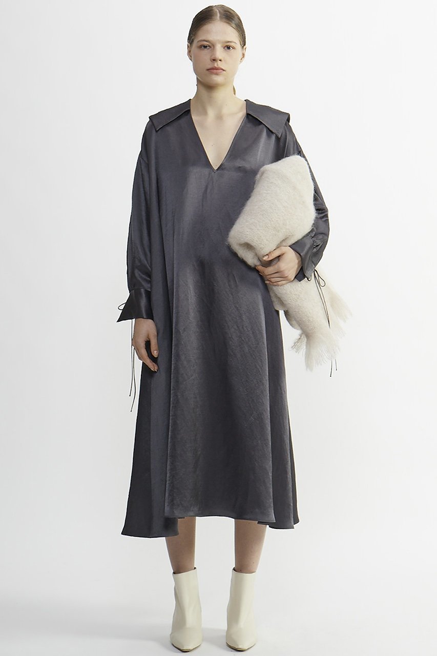 【プレインピープル/PLAIN PEOPLE】のBRIGHT KERSEYワンピース 人気、トレンドファッション・服の通販 founy(ファニー) 　ファッション　Fashion　レディースファッション　Fashion for Women　ワンピース　Dresses　チュニック　Tunic Tops & Dresses　カフス　Cuff Design　クラシカル　Classical, Vintage-Inspired　チュニック　Tunic, Long Top　リボン　Ribbon, Bow　other-2|ID: prp329100004606969 ipo3291000000032883117
