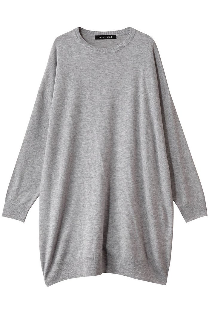 【ミズイロ インド/mizuiro ind】のcrew neck wide tunic チュニック インテリア・キッズ・メンズ・レディースファッション・服の通販 founy(ファニー) https://founy.com/ ファッション Fashion レディースファッション Fashion for Women ワンピース Dresses チュニック Tunic Tops & Dresses スラックス Slacks, Dress Pants チュニック Tunic, Long Top デニム Denim, Jeans Material ロング Long, Long-Length ワイド Wide, Wide Fit 定番 Standard, Basic Item |ID: prp329100004606978 ipo3291000000032883228