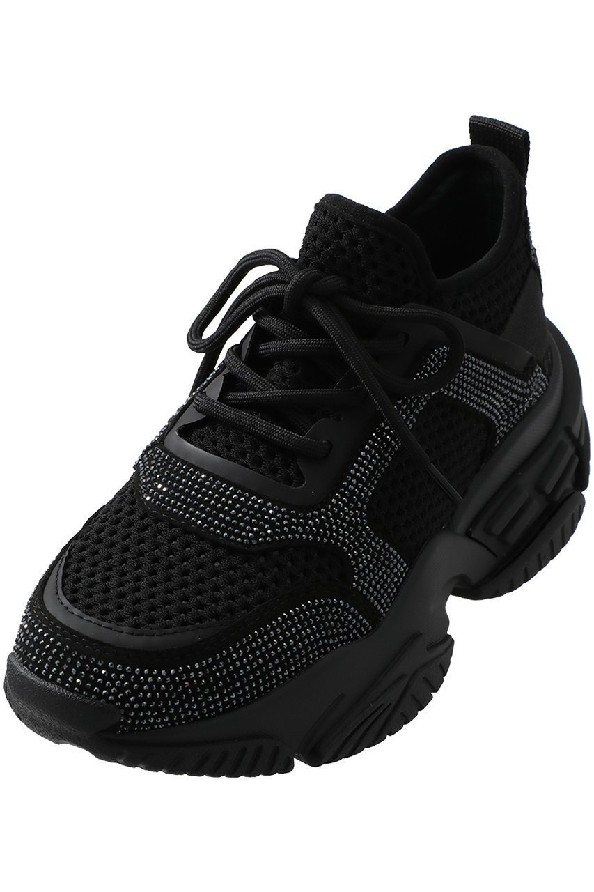 【スタッカート/STACCATO】のエイジニットコンビスニーカー インテリア・キッズ・メンズ・レディースファッション・服の通販 founy(ファニー) 　ファッション　Fashion　レディースファッション　Fashion for Women　トップス・カットソー　Cut & Sew Tops　ニット　Knit Tops & Sweaters　ストーン　Stone, Gem-Like　スニーカー　Sneakers, Trainers　メッシュ　Mesh, Net Fabric　レース　Lace, Lace Fabric　ブラック|ID: prp329100004606986 ipo3291000000034940593