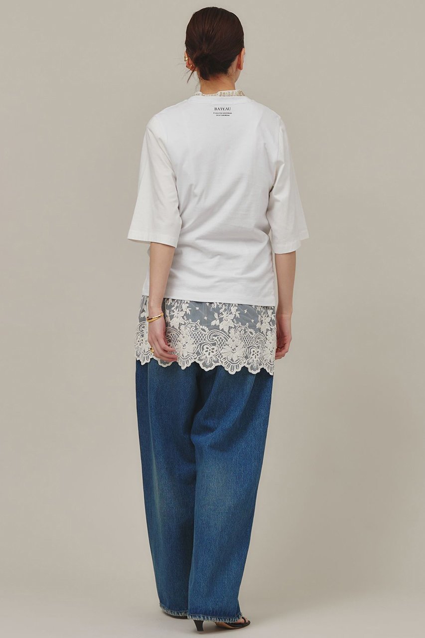 【カレンソロジー/Curensology】のBATEAU Tシャツ 人気、トレンドファッション・服の通販 founy(ファニー) 　ファッション　Fashion　レディースファッション　Fashion for Women　トップス・カットソー　Cut & Sew Tops　シャツ・ブラウス・オフィスカジュアル　Elegant Blouses & Button-Ups　ロングTシャツ・Tシャツ　Longline T-Shirts & Tees　カットソー・ベーシックTシャツ　Cut-and-Sewn Tops / Stretch Tees & Basics　おすすめ　Recommended / Our Picks　インド　Indian Textile　インナー　Innerwear　ショート　Short, Short Length　シンプル　Simple, Minimal　スリーブ　Sleeve, Long Sleeve / Short Sleeve　ボトム　Bottoms, Lower Wear　ヴィンテージ　Vintage Style　今季　This Season, Current Season　other-6|ID: prp329100004606988 ipo3291000000032883407