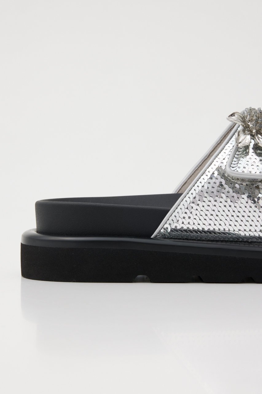 【スタッカート/STACCATO】のダズリングフットベッドサンダル 人気、トレンドファッション・服の通販 founy(ファニー) 　ファッション　Fashion　レディースファッション　Fashion for Women　アクセサリー　Fashion Accessories　サンダル　Sandals, Summer Shoes　スパンコール　Sequins, Sequin Embellishment　フラワー　Flower, Floral　モチーフ　Motif, Design Theme　ルーズ　Loose, Oversized　other-6|ID: prp329100004606992 ipo3291000000035943999