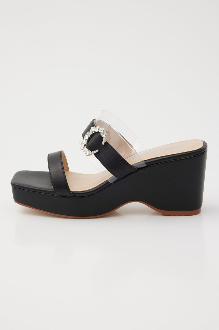 【スタッカート/STACCATO】のリビアヒールコンビサンダル 人気、トレンドファッション・服の通販 founy(ファニー) 　ファッション　Fashion　レディースファッション　Fashion for Women　エレガント 上品　Elegant　サンダル　Sandals, Summer Shoes　スクエア　Square, Square Shape　フォルム　Silhouette, Form　人気　Popular, Best Seller　other-2|ID: prp329100004606995 ipo3291000000032883571