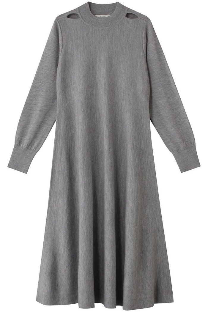 【アナイ/ANAYI】のメリノウールショルダースリットワンピース インテリア・キッズ・メンズ・レディースファッション・服の通販 founy(ファニー) https://founy.com/ ファッション Fashion レディースファッション Fashion for Women ワンピース Dresses チュニック Tunic Tops & Dresses シェイプ Shape, Slim Fit チュニック Tunic, Long Top フレア Flare, Flared ロング Long, Long-Length |ID: prp329100004607000 ipo3291000000032883672
