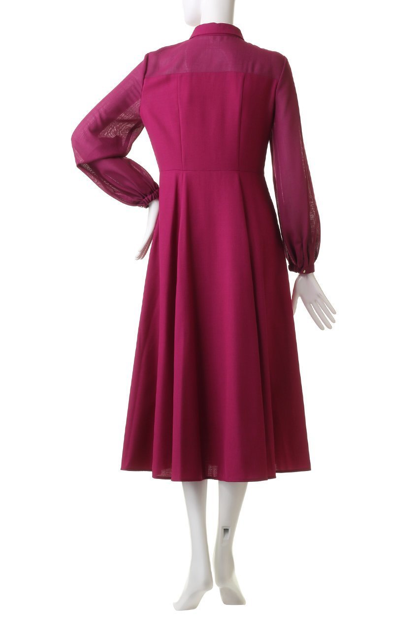 【アナイ/ANAYI】のシアーコンビフレアワンピース 人気、トレンドファッション・服の通販 founy(ファニー) 　ファッション　Fashion　レディースファッション　Fashion for Women　ワンピース　Dresses　チュニック　Tunic Tops & Dresses　シルク　Silk, 100% Silk　チュニック　Tunic, Long Top　パーティ　Party, Party Style　フィット　Fit, Slim Fit　フレア　Flare, Flared　ロング　Long, Long-Length　other-4|ID: prp329100004607002 ipo3291000000032883733