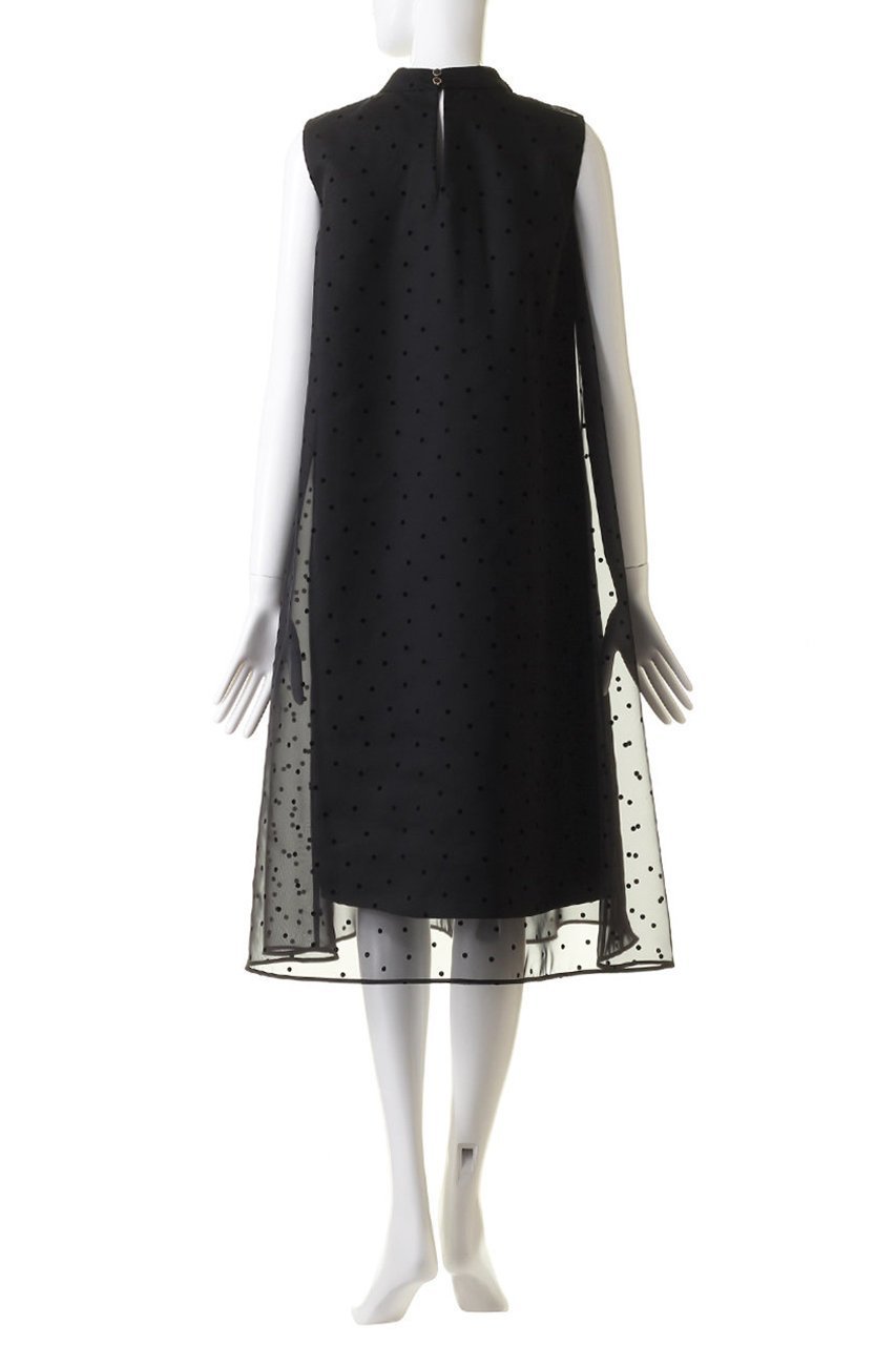 【アナイ/ANAYI】のシアーオーガンジーボウタイワンピース 人気、トレンドファッション・服の通販 founy(ファニー) 　ファッション　Fashion　レディースファッション　Fashion for Women　ワンピース　Dresses　チュニック　Tunic Tops & Dresses　エアリー　Airy Texture　オーガンジー　Organza Fabric　タフタ　Taffeta, Structured Fabric　チュニック　Tunic, Long Top　ドット　Polka Dot, Dot Pattern　フェミニン　Feminine, Girly　フレア　Flare, Flared　ロング　Long, Long-Length　other-4|ID: prp329100004607005 ipo3291000000032883772