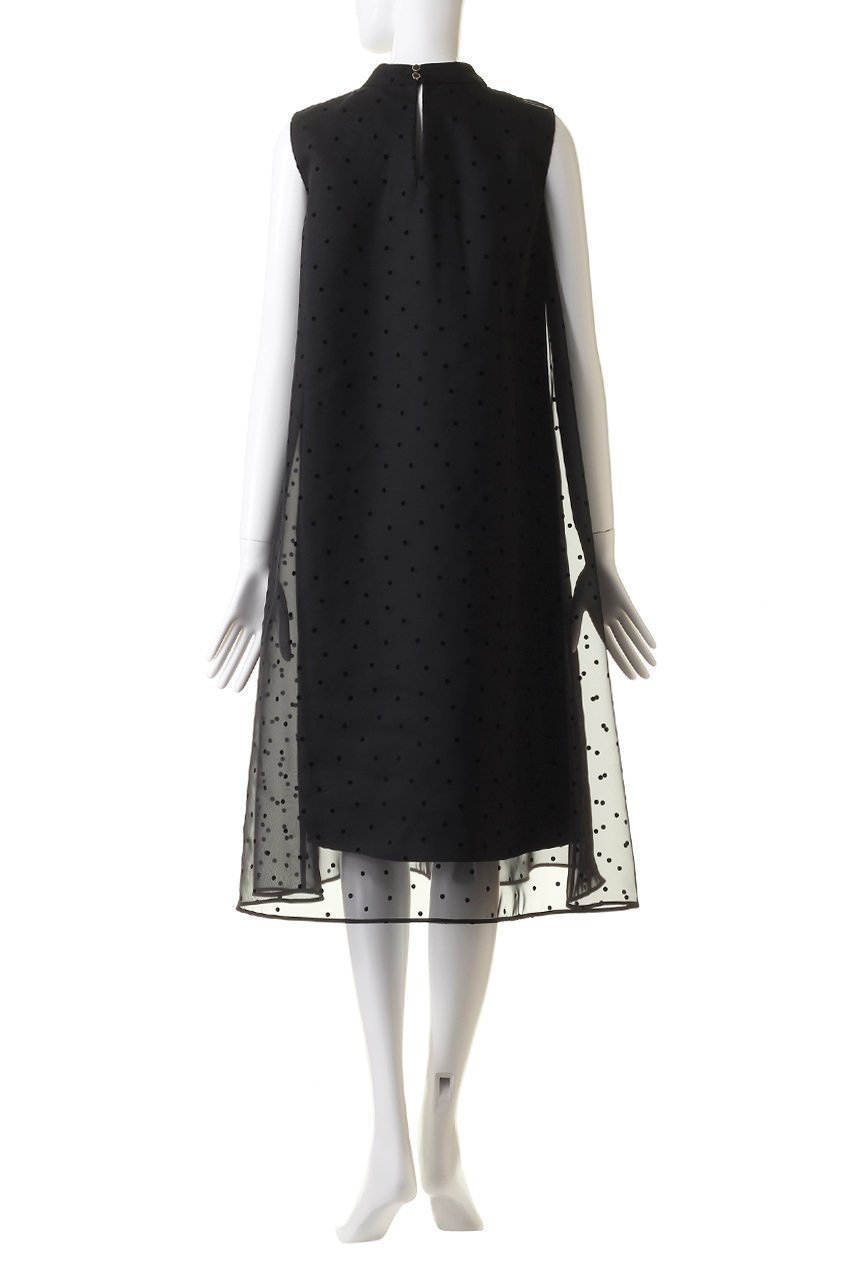 【アナイ/ANAYI】のシアーオーガンジーボウタイワンピース 人気、トレンドファッション・服の通販 founy(ファニー) 　ファッション　Fashion　レディースファッション　Fashion for Women　ワンピース　Dresses　チュニック　Tunic Tops & Dresses　エアリー　Airy Texture　オーガンジー　Organza Fabric　タフタ　Taffeta, Structured Fabric　チュニック　Tunic, Long Top　ドット　Polka Dot, Dot Pattern　フェミニン　Feminine, Girly　フレア　Flare, Flared　ロング　Long, Long-Length　再入荷　Restock / Back in Stock　other-4|ID: prp329100004607005 ipo3291000000035054989