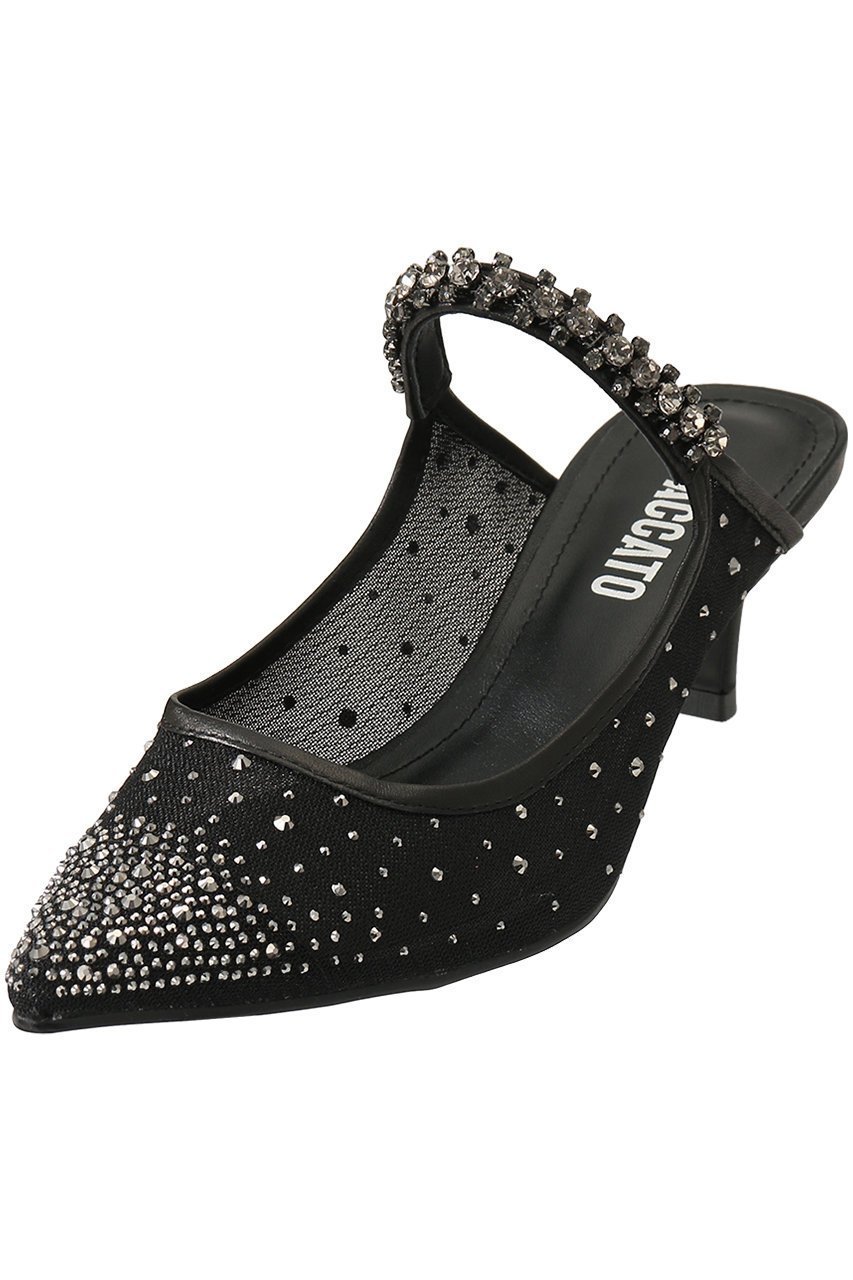 【スタッカート/STACCATO】のブライトシャインシースルーミュール インテリア・キッズ・メンズ・レディースファッション・服の通販 founy(ファニー) 　ファッション　Fashion　レディースファッション　Fashion for Women　サンダル　Sandals, Summer Shoes　ストーン　Stone, Gem-Like　メッシュ　Mesh, Net Fabric　ブラック|ID: prp329100004607012 ipo3291000000034940507