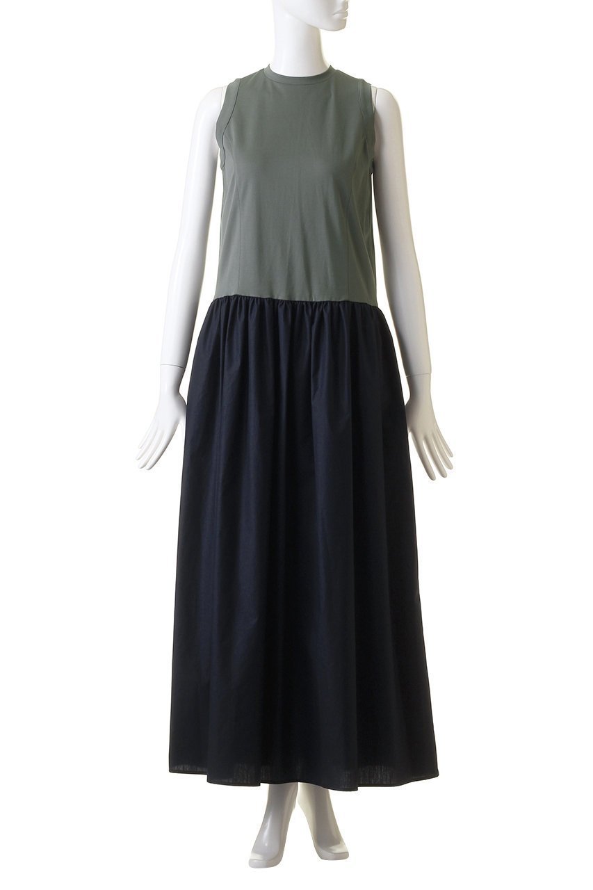 【リムアーク/RIM.ARK】のDocking relax OP/ドレス・ワンピース 人気、トレンドファッション・服の通販 founy(ファニー) 　ファッション　Fashion　レディースファッション　Fashion for Women　ワンピース　Dresses　フォーマル・パーティードレス・結婚式用ドレス　Elegant & Casual Dresses　チュニック　Tunic Tops & Dresses　おすすめ　Recommended / Our Picks　タイプライター　Typewriter Fabric, Crisp Cotton　チュニック　Tunic, Long Top　ドッキング　Docking, Mixed Material　ドレス　Dress, One-Piece　リラックス　Relax, Relaxed Fit　ロング　Long, Long-Length　エレガント 上品　Elegant　旅行　Travel　other-2|ID: prp329100004607028 ipo3291000000032884151