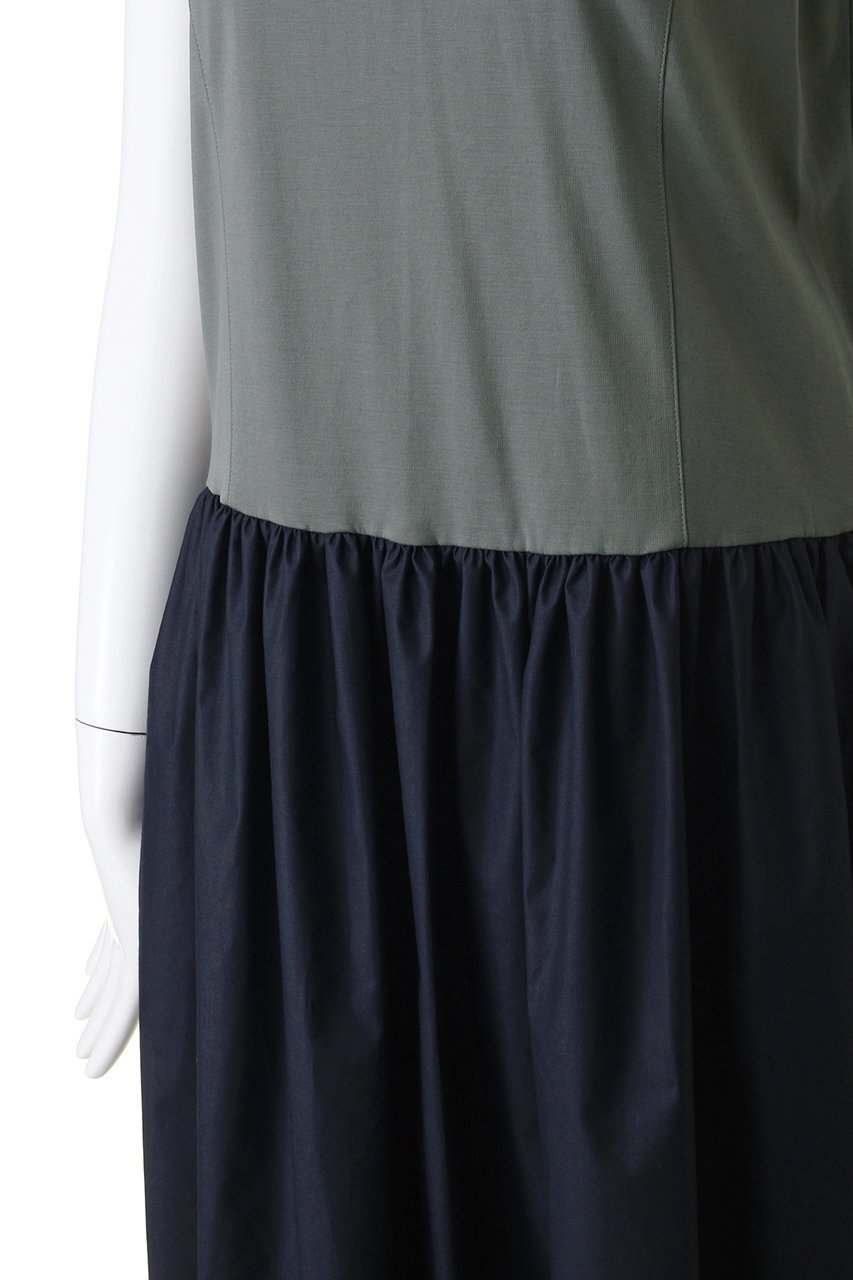 【リムアーク/RIM.ARK】のDocking relax OP/ドレス・ワンピース 人気、トレンドファッション・服の通販 founy(ファニー) 　ファッション　Fashion　レディースファッション　Fashion for Women　ワンピース　Dresses　フォーマル・パーティードレス・結婚式用ドレス　Elegant & Casual Dresses　チュニック　Tunic Tops & Dresses　おすすめ　Recommended / Our Picks　タイプライター　Typewriter Fabric, Crisp Cotton　チュニック　Tunic, Long Top　ドッキング　Docking, Mixed Material　ドレス　Dress, One-Piece　リラックス　Relax, Relaxed Fit　ロング　Long, Long-Length　エレガント 上品　Elegant　旅行　Travel　other-5|ID: prp329100004607028 ipo3291000000032884162