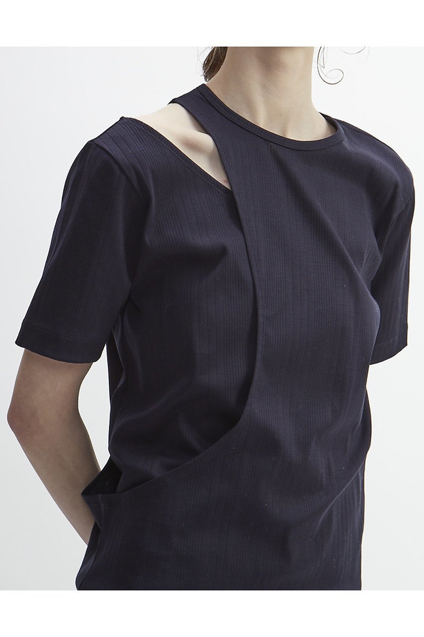 【プレインピープル/PLAIN PEOPLE】のリブデザインプルオーバー 人気、トレンドファッション・服の通販 founy(ファニー) 　ファッション　Fashion　レディースファッション　Fashion for Women　トップス・カットソー　Cut & Sew Tops　シャツ・ブラウス・オフィスカジュアル　Elegant Blouses & Button-Ups　ロングTシャツ・Tシャツ　Longline T-Shirts & Tees　カジュアルプルオーバー・ニットトップス　Pullovers & Knit Tops / Casual Pullovers　カットソー・ベーシックTシャツ　Cut-and-Sewn Tops / Stretch Tees & Basics　アシンメトリー　Asymmetrical Style　カッティング　Cutting Detail　ショルダー　Shoulder, Shoulder Strap　ショート　Short, Short Length　スリーブ　Sleeve, Long Sleeve / Short Sleeve　フィット　Fit, Slim Fit　ランダム　Random, Irregular　再入荷　Restock / Back in Stock　other-5|ID: prp329100004607032 ipo3291000000032884215