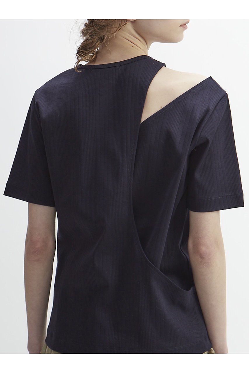 【プレインピープル/PLAIN PEOPLE】のリブデザインプルオーバー 人気、トレンドファッション・服の通販 founy(ファニー) 　ファッション　Fashion　レディースファッション　Fashion for Women　トップス・カットソー　Cut & Sew Tops　シャツ・ブラウス・オフィスカジュアル　Elegant Blouses & Button-Ups　ロングTシャツ・Tシャツ　Longline T-Shirts & Tees　カジュアルプルオーバー・ニットトップス　Pullovers & Knit Tops / Casual Pullovers　カットソー・ベーシックTシャツ　Cut-and-Sewn Tops / Stretch Tees & Basics　アシンメトリー　Asymmetrical Style　カッティング　Cutting Detail　ショルダー　Shoulder, Shoulder Strap　ショート　Short, Short Length　スリーブ　Sleeve, Long Sleeve / Short Sleeve　フィット　Fit, Slim Fit　ランダム　Random, Irregular　再入荷　Restock / Back in Stock　other-6|ID: prp329100004607032 ipo3291000000032884220
