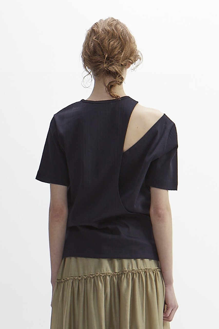 【プレインピープル/PLAIN PEOPLE】のリブデザインプルオーバー 人気、トレンドファッション・服の通販 founy(ファニー) 　ファッション　Fashion　レディースファッション　Fashion for Women　トップス・カットソー　Cut & Sew Tops　シャツ・ブラウス・オフィスカジュアル　Elegant Blouses & Button-Ups　ロングTシャツ・Tシャツ　Longline T-Shirts & Tees　カジュアルプルオーバー・ニットトップス　Pullovers & Knit Tops / Casual Pullovers　カットソー・ベーシックTシャツ　Cut-and-Sewn Tops / Stretch Tees & Basics　アシンメトリー　Asymmetrical Style　カッティング　Cutting Detail　ショルダー　Shoulder, Shoulder Strap　ショート　Short, Short Length　スリーブ　Sleeve, Long Sleeve / Short Sleeve　フィット　Fit, Slim Fit　ランダム　Random, Irregular　other-4|ID: prp329100004607032 ipo3291000000035041317