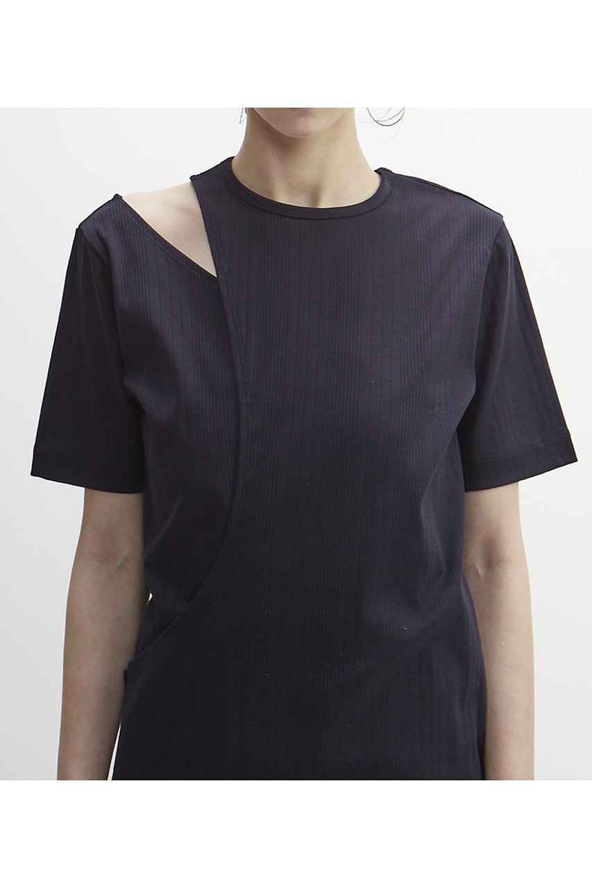 【プレインピープル/PLAIN PEOPLE】のリブデザインプルオーバー 人気、トレンドファッション・服の通販 founy(ファニー) 　ファッション　Fashion　レディースファッション　Fashion for Women　トップス・カットソー　Cut & Sew Tops　シャツ・ブラウス・オフィスカジュアル　Elegant Blouses & Button-Ups　ロングTシャツ・Tシャツ　Longline T-Shirts & Tees　カジュアルプルオーバー・ニットトップス　Pullovers & Knit Tops / Casual Pullovers　カットソー・ベーシックTシャツ　Cut-and-Sewn Tops / Stretch Tees & Basics　アシンメトリー　Asymmetrical Style　カッティング　Cutting Detail　ショルダー　Shoulder, Shoulder Strap　ショート　Short, Short Length　スリーブ　Sleeve, Long Sleeve / Short Sleeve　フィット　Fit, Slim Fit　ランダム　Random, Irregular　other-7|ID: prp329100004607032 ipo3291000000035041326