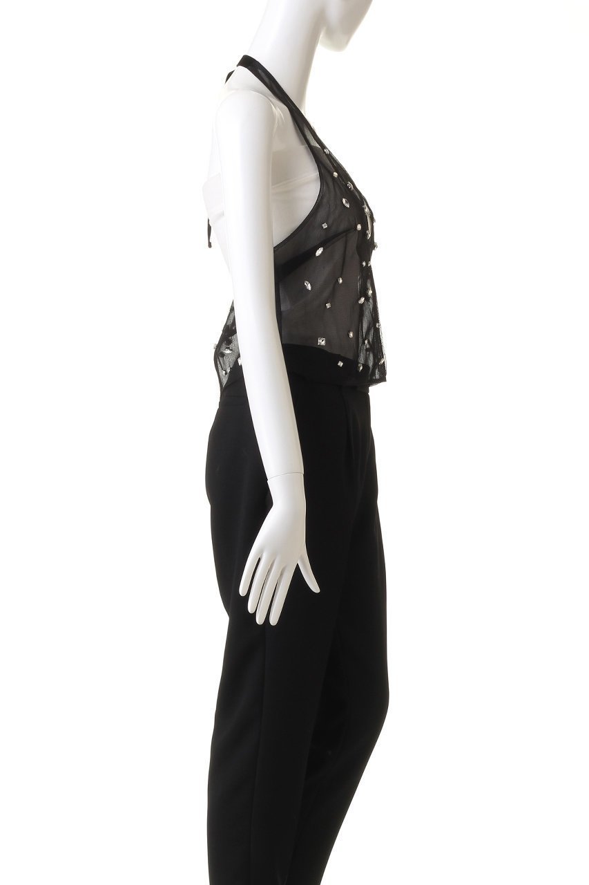 【メゾンスペシャル/MAISON SPECIAL】のHalter Neck Bijou Bustier/ホルターネックビジュービスチェ 人気、トレンドファッション・服の通販 founy(ファニー) 　ファッション　Fashion　レディースファッション　Fashion for Women　トップス・カットソー　Cut & Sew Tops　キャミソール&ノースリーブ　Camisoles & Sleeveless Tops　シャツ・ブラウス・オフィスカジュアル　Elegant Blouses & Button-Ups　ビスチェ　Bustiers & Corset Tops / Layered Bustier Style　おすすめ　Recommended / Our Picks　アクセサリー　Fashion Accessories　グラフィック　Graphic, Graphic Design　シアー　Sheer, See-Through　ノースリーブ　Sleeveless, No-Sleeve　ビジュー　Bijou, Jewel-like Accent　ビスチェ　Bustier, Corset Top　other-3|ID: prp329100004607052 ipo3291000000032884632