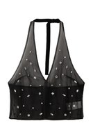 【メゾンスペシャル/MAISON SPECIAL】のHalter Neck Bijou Bustier/ホルターネックビジュービスチェ 人気、トレンドファッション・服の通販 founy(ファニー) ファッション Fashion レディースファッション Fashion for Women トップス・カットソー Cut & Sew Tops キャミソール&ノースリーブ Camisoles & Sleeveless Tops シャツ・ブラウス・オフィスカジュアル Elegant Blouses & Button-Ups ビスチェ Bustiers & Corset Tops / Layered Bustier Style おすすめ Recommended / Our Picks アクセサリー Fashion Accessories グラフィック Graphic, Graphic Design シアー Sheer, See-Through ノースリーブ Sleeveless, No-Sleeve ビジュー Bijou, Jewel-like Accent ビスチェ Bustier, Corset Top |ID:prp329100004607052