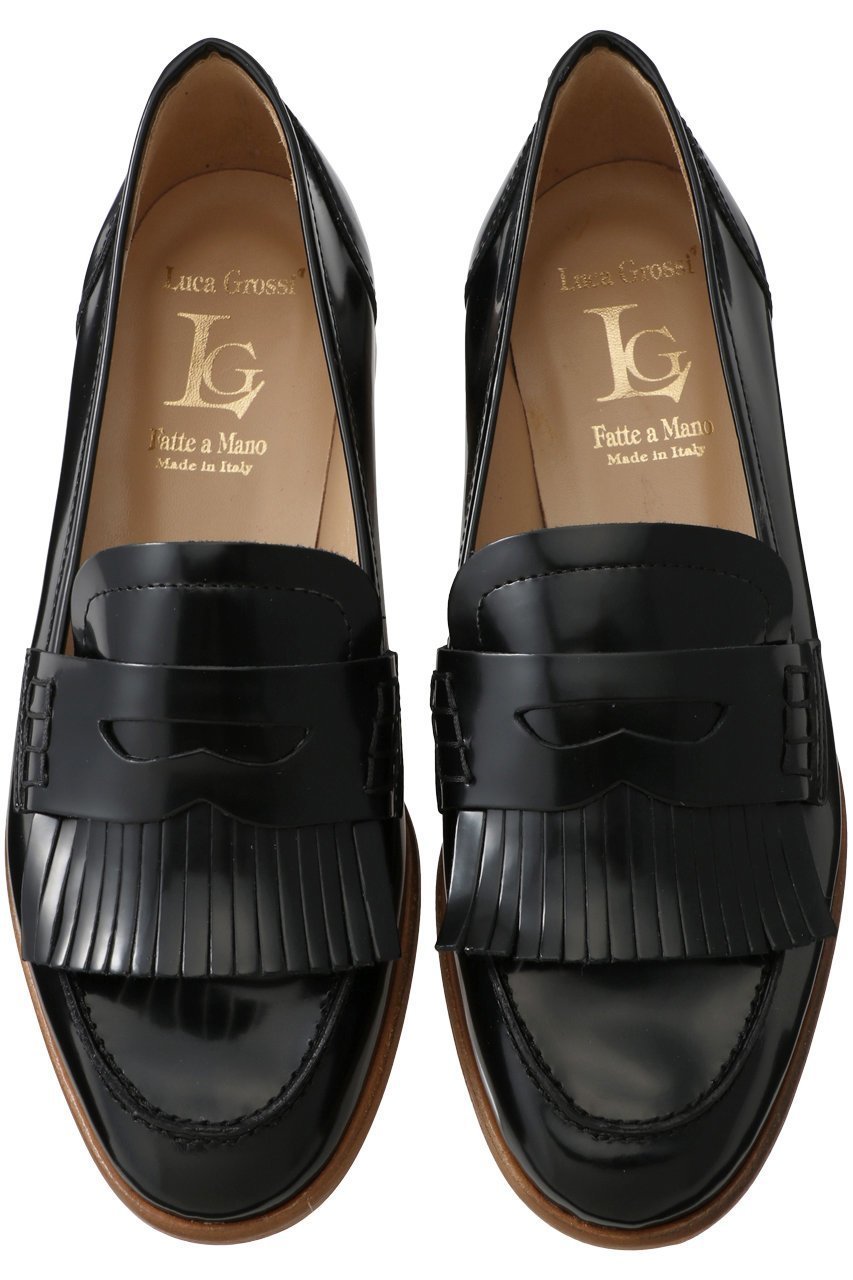 【ルカグロッシ/LucaGrossi】のキルトコインローファー インテリア・キッズ・メンズ・レディースファッション・服の通販 founy(ファニー) 　ファッション　Fashion　レディースファッション　Fashion for Women　おすすめ　Recommended / Our Picks　コイン　Coin, Coin Design　シューズ　Shoes, Footwear　フラット　Flat, Flat Shoes　フリンジ　Fringe, Tassel　ベーシック　Basic, Essential　エレガント 上品　Elegant　定番　Standard, Basic Item　ブラック|ID: prp329100004607065 ipo3291000000032884789