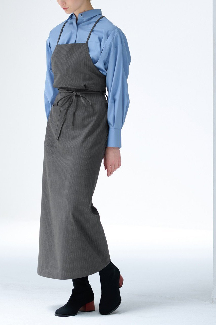 【ランバン オン ブルー/LANVIN en Bleu】のエプロンサロペットワンピース 人気、トレンドファッション・服の通販 founy(ファニー) 　ファッション　Fashion　レディースファッション　Fashion for Women　ワンピース　Dresses　チュニック　Tunic Tops & Dresses　サロペット&オールインワン　Dungarees & Jumpsuit Styles　インナー　Innerwear　スリット　Slit, Slit Detail　スーツ　Suit, Formalwear　チュニック　Tunic, Long Top　フィット　Fit, Slim Fit　ロング　Long, Long-Length　other-6|ID: prp329100004607071 ipo3291000000032884871