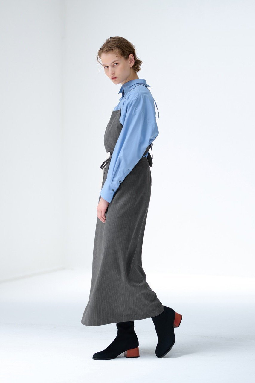 【ランバン オン ブルー/LANVIN en Bleu】のエプロンサロペットワンピース 人気、トレンドファッション・服の通販 founy(ファニー) 　ファッション　Fashion　レディースファッション　Fashion for Women　ワンピース　Dresses　チュニック　Tunic Tops & Dresses　サロペット&オールインワン　Dungarees & Jumpsuit Styles　インナー　Innerwear　スリット　Slit, Slit Detail　スーツ　Suit, Formalwear　チュニック　Tunic, Long Top　フィット　Fit, Slim Fit　ロング　Long, Long-Length　other-7|ID: prp329100004607071 ipo3291000000032884876