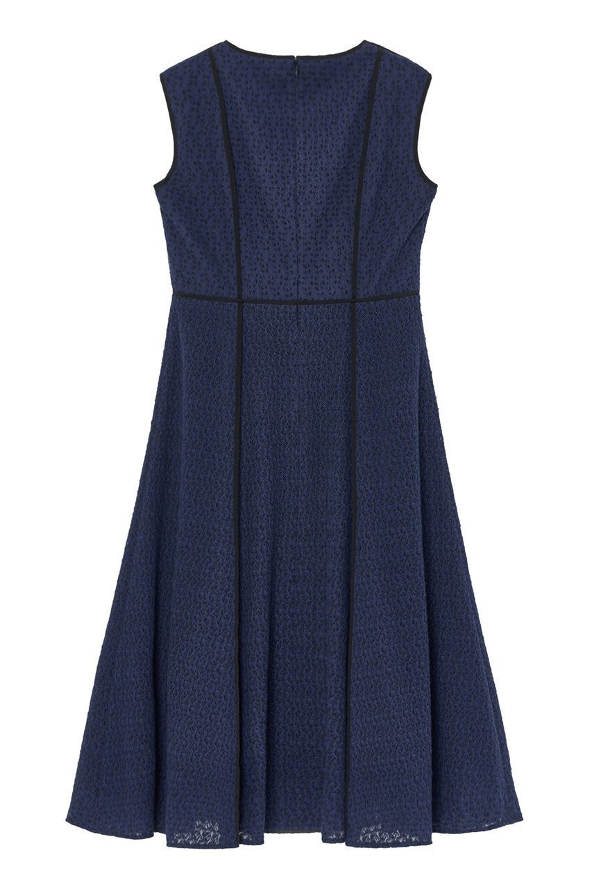 【アナイ/ANAYI】のジオメ起毛レースフレア ワンピース 人気、トレンドファッション・服の通販 founy(ファニー) 　ファッション　Fashion　レディースファッション　Fashion for Women　ワンピース　Dresses　チュニック　Tunic Tops & Dresses　おすすめ　Recommended / Our Picks　エレガント 上品　Elegant　カーディガン　Cardigan, Knitwear　ジャケット　Jacket, Outerwear　チュニック　Tunic, Long Top　ノースリーブ　Sleeveless, No-Sleeve　パイピング　Piping, Trim Design　フォルム　Silhouette, Form　フレア　Flare, Flared　ヘムライン　Hemline, Bottom Cut　モダン　Modern, Contemporary　レース　Lace, Lace Fabric　ロング　Long, Long-Length　再入荷　Restock / Back in Stock　A/W・秋冬　Autumn/Winter　other-2|ID: prp329100004607080 ipo3291000000032884986