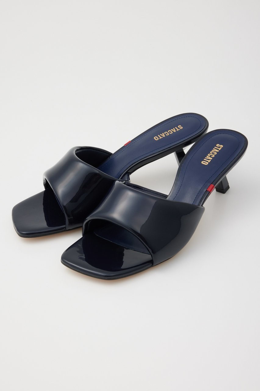 【スタッカート/STACCATO】のヒラリパフィーミュール インテリア・キッズ・メンズ・レディースファッション・服の通販 founy(ファニー) 　ファッション　Fashion　レディースファッション　Fashion for Women　サンダル　Sandals, Summer Shoes　フィット　Fit, Slim Fit　エレガント 上品　Elegant　ネイビー|ID: prp329100004607090 ipo3291000000034940574