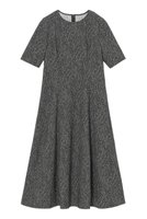 【アナイ/ANAYI】のストレッチジャガードフレア ワンピース 人気、トレンドファッション・服の通販 founy(ファニー) ファッション Fashion レディースファッション Fashion for Women ワンピース Dresses チュニック Tunic Tops & Dresses カッティング Cutting Detail ストレッチ Stretch, Stretchy Fabric チュニック Tunic, Long Top ツイード／ツィード Choker, Choker Necklace ツイード Twill, Twill Weave ロング Long, Long-Length エレガント 上品 Elegant 再入荷 Restock / Back in Stock 秋 Autumn A/W・秋冬 Autumn/Winter |ID:prp329100004607103