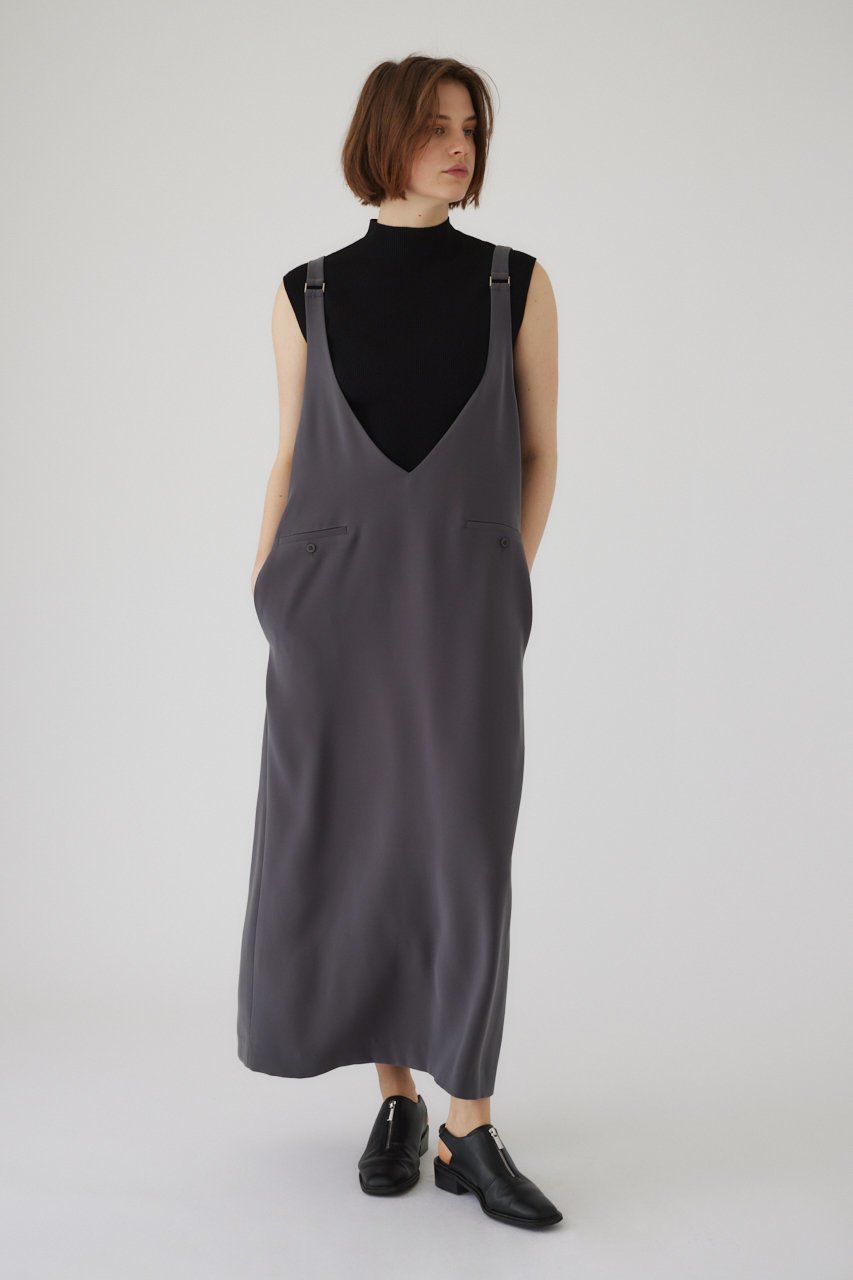 【リムアーク/RIM.ARK】のRefined jumper SK/スカート 人気、トレンドファッション・服の通販 founy(ファニー) 　ファッション　Fashion　レディースファッション　Fashion for Women　スカート　Skirts　ワンピース　Dresses　インナー　Innerwear　クール　Cool, Chic　ショルダー　Shoulder, Shoulder Strap　チュニック　Tunic, Long Top　ファブリック　Fabric, Textile　フロント　Front, Front Design　マニッシュ　Mannish, Boyish　ロング　Long, Long-Length　エレガント 上品　Elegant　other-6|ID: prp329100004607129 ipo3291000000034969433