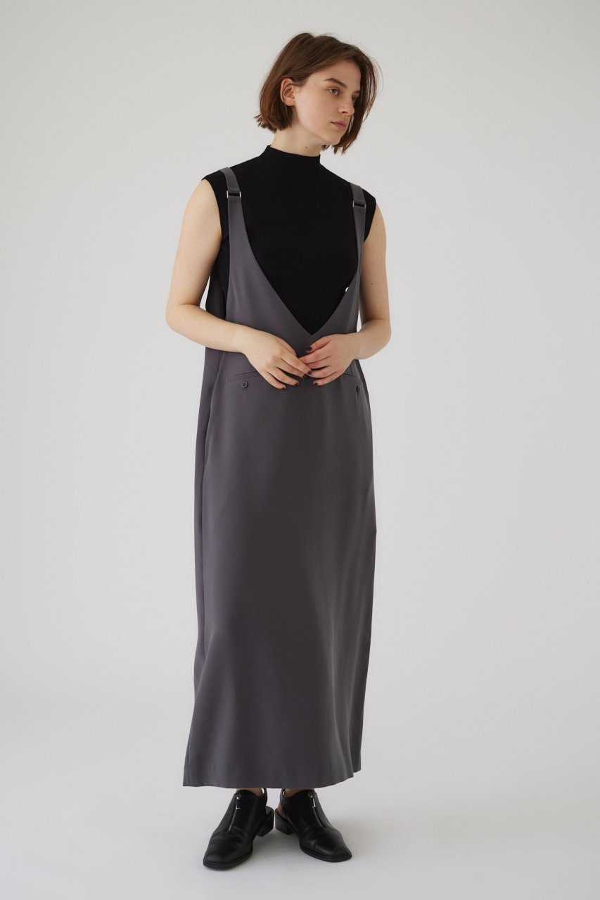 【リムアーク/RIM.ARK】のRefined jumper SK/スカート 人気、トレンドファッション・服の通販 founy(ファニー) 　ファッション　Fashion　レディースファッション　Fashion for Women　スカート　Skirts　ワンピース　Dresses　インナー　Innerwear　クール　Cool, Chic　ショルダー　Shoulder, Shoulder Strap　チュニック　Tunic, Long Top　ファブリック　Fabric, Textile　フロント　Front, Front Design　マニッシュ　Mannish, Boyish　ロング　Long, Long-Length　エレガント 上品　Elegant　other-7|ID: prp329100004607129 ipo3291000000034969434